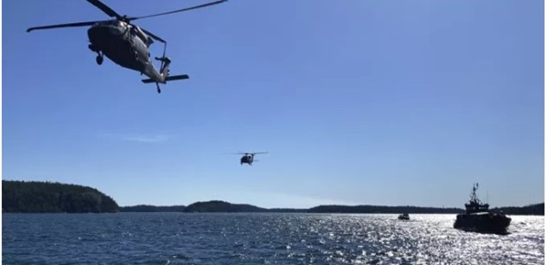 Αμερικανικά Black Hawk επιχειρούν στις πυρκαγιές 